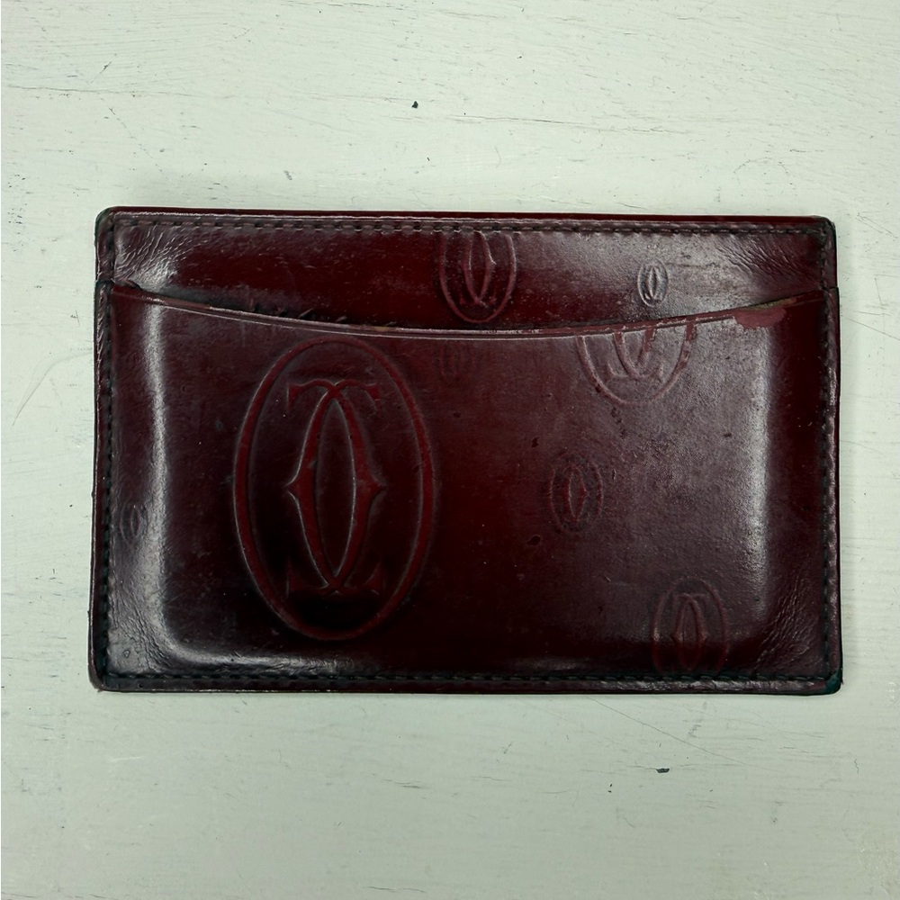 Cartier Red Leather Card Holder